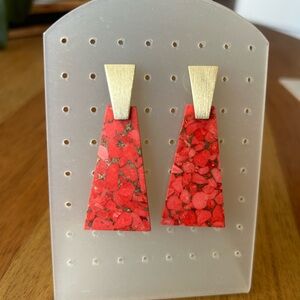Chic Hot Pink Mosaic Earrings- Kendra Scott